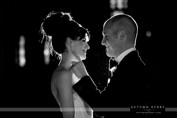 four seasons hotel vail colorado wedding bride and groom