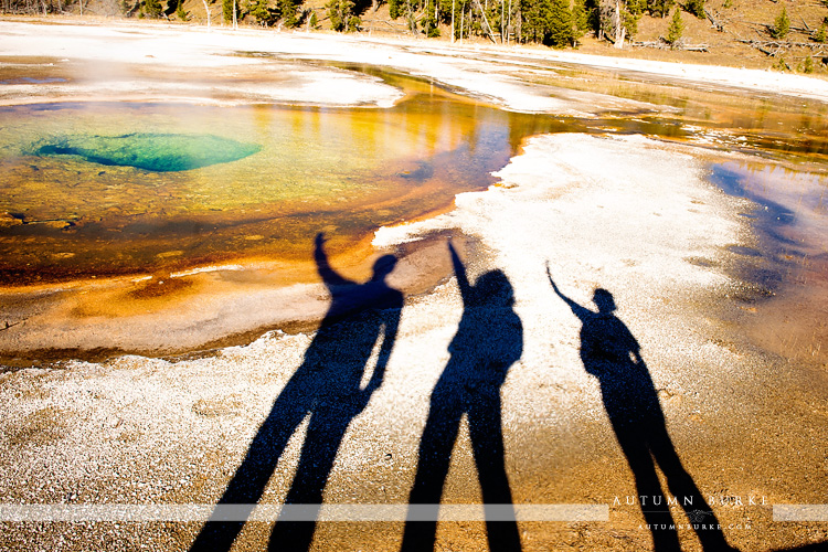 yellowstone family vacation portrait of shadows