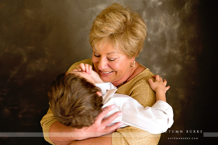 denver colorado grandmother and grandson portrait