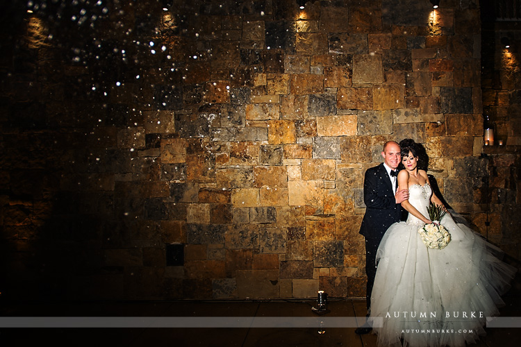 winter four seasons vail colorado wedding snow