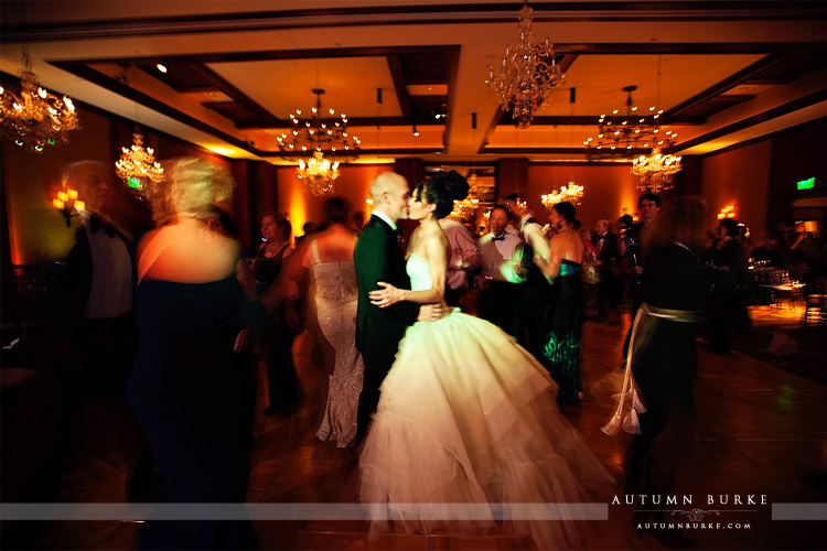 four seasons vail colorado wedding reception bride groom dance