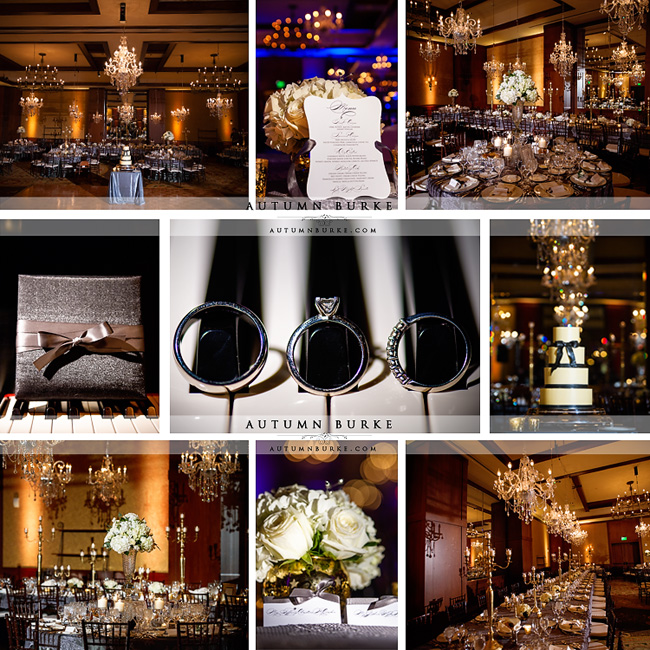 four seasons vail colorado wedding reception details ballroom chandeliers centerpieces