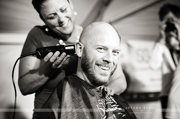 st baldricks denver event photographer head shaving
