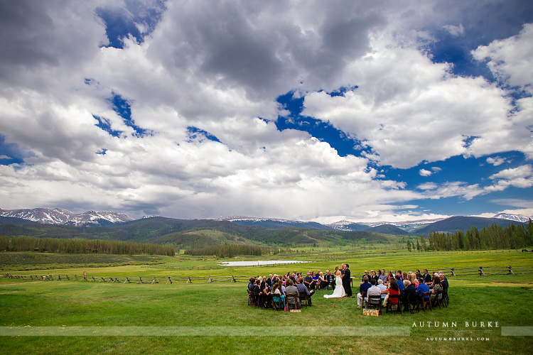 devils thumb ranch tabernash colorado mountain wedding ceremony winter park