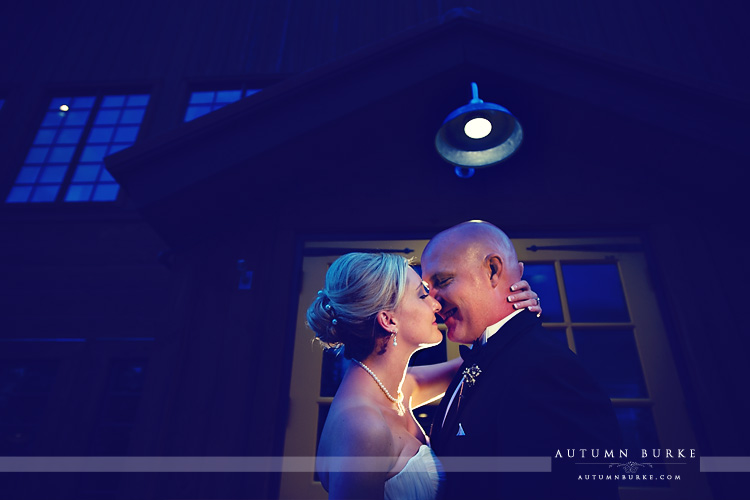 breckenridge colorado ten mile station wedding night shot