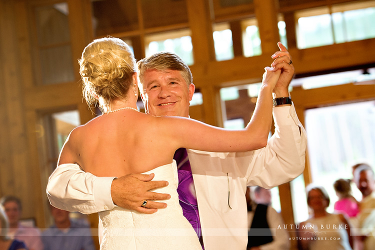 father daughter dance ten mile station wedding breckenridge colorado