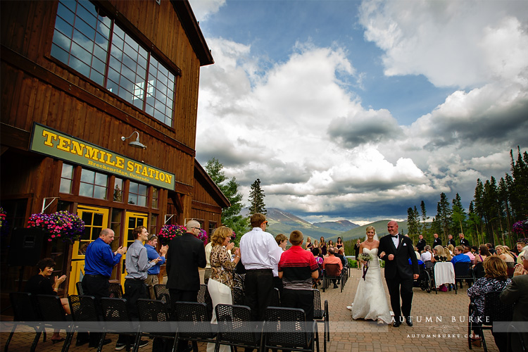 breckenridge mountain wedding ceremony ten mile station colorado