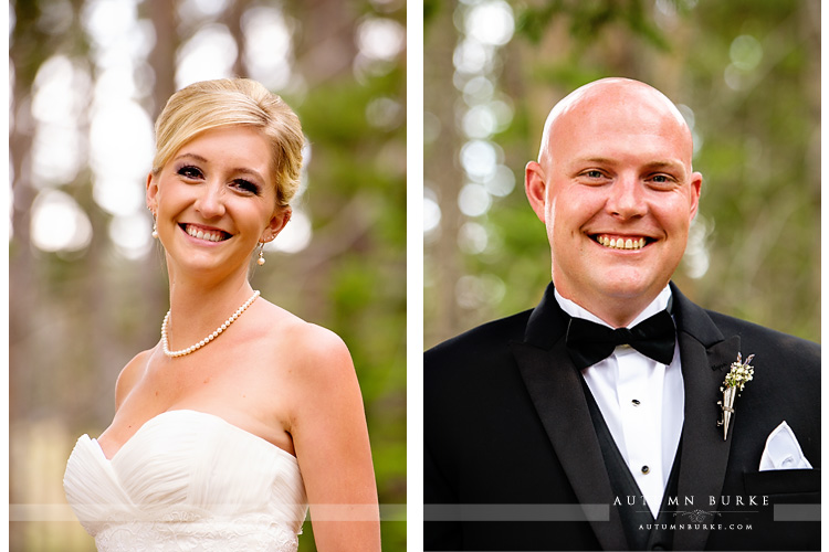 breckenridge colorado mountain wedding bridal portrait groom portrait