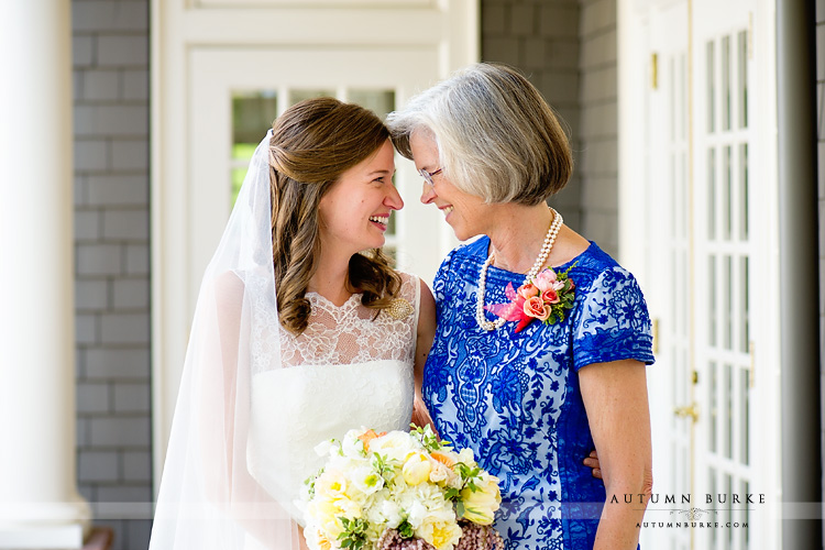 bride sweet moment with mother of the bride emotion denver country club wedding