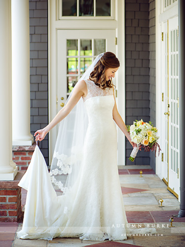 bridal portrait denver country club wedding