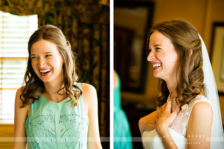 bridal preparations getting ready emotional moments denver country club colorado wedding 