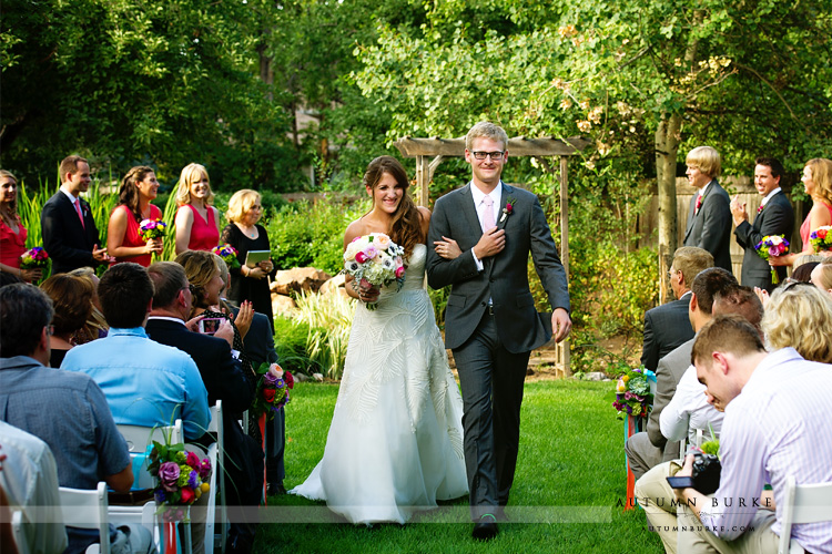 fort collins inn at city park colorado wedding bride and groom just married