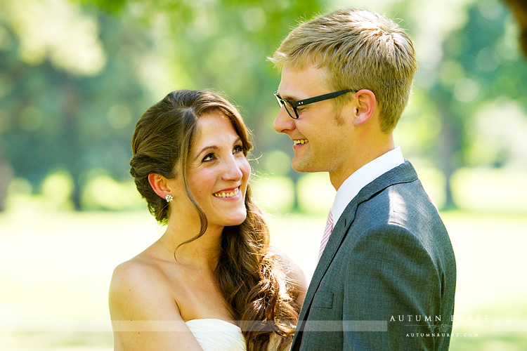 fort collins colorado wedding bride and groom portrait