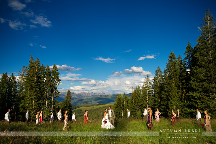 beaver creek colorado wedding allies cabin wedding party mountains