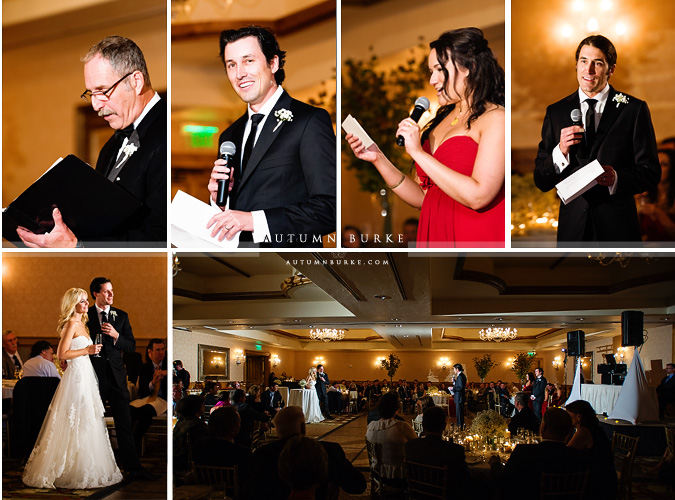 vail colorado arrabelle wedding toasts to bride and groom