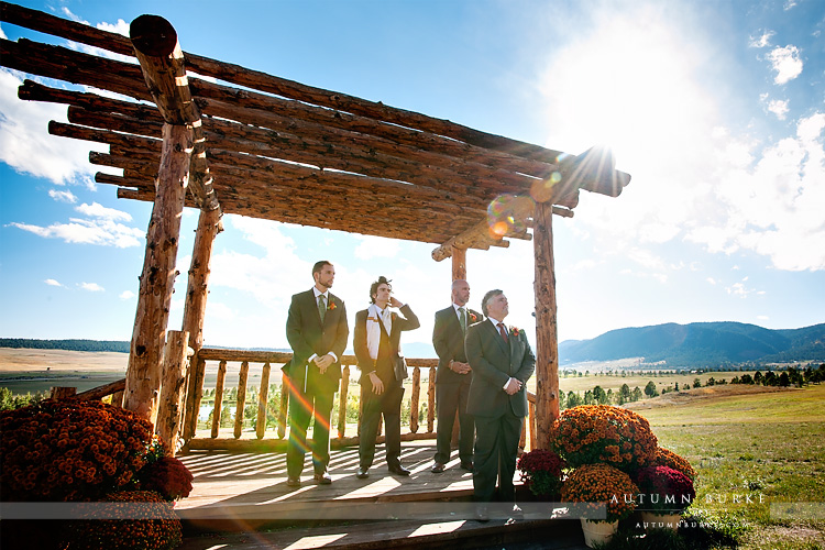 colorado outdoor wedding spruce mountain ranch wedding ceremony