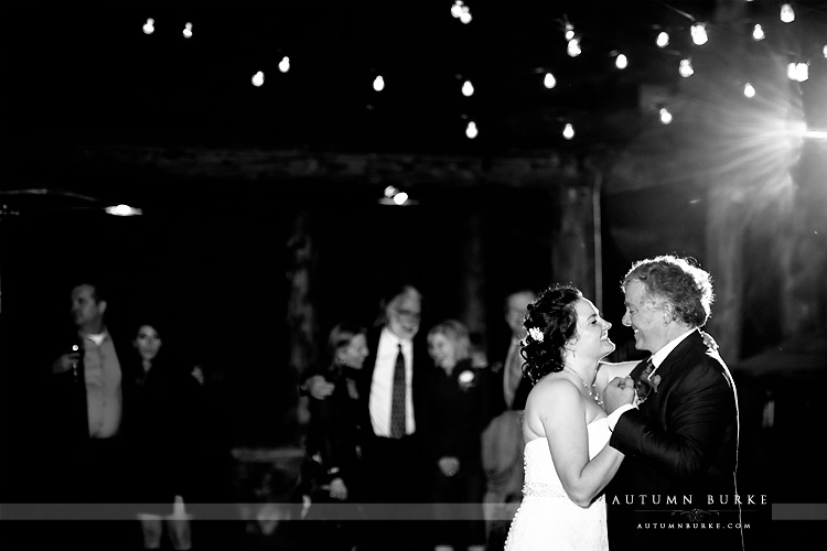 colorado wedding photography spruce mountain ranch first dance bride and groom