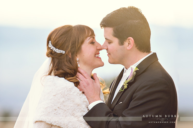 colorado wedding at the sanctuary castle pines bride and groom