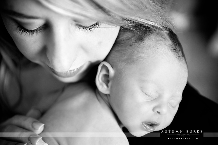 colorado family portrait mother daughter newborn baby