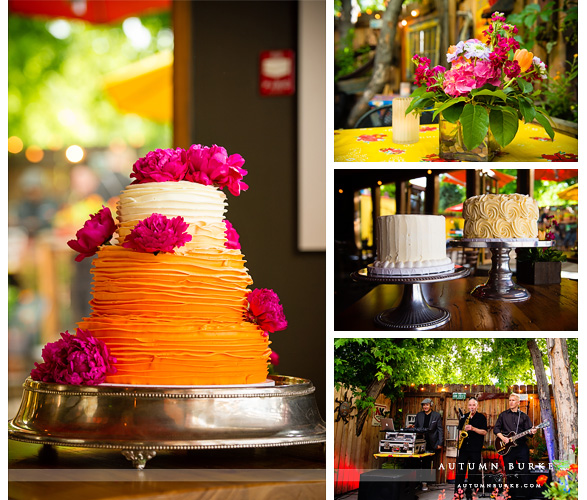 colorado cakes and flowers wedding reception solera denver