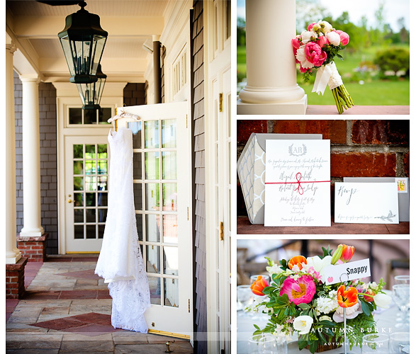 colorado wedding details peony bouquet colorful centerpieces custom invitiation country club denver