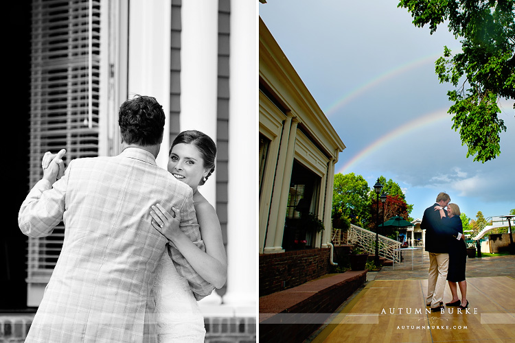 double rainbow father daughter mother son parent dances denver colorado wedding reception