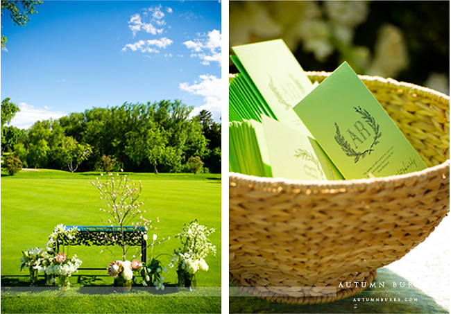 wedding ceremony decor design bowling green country club denver flowers programs