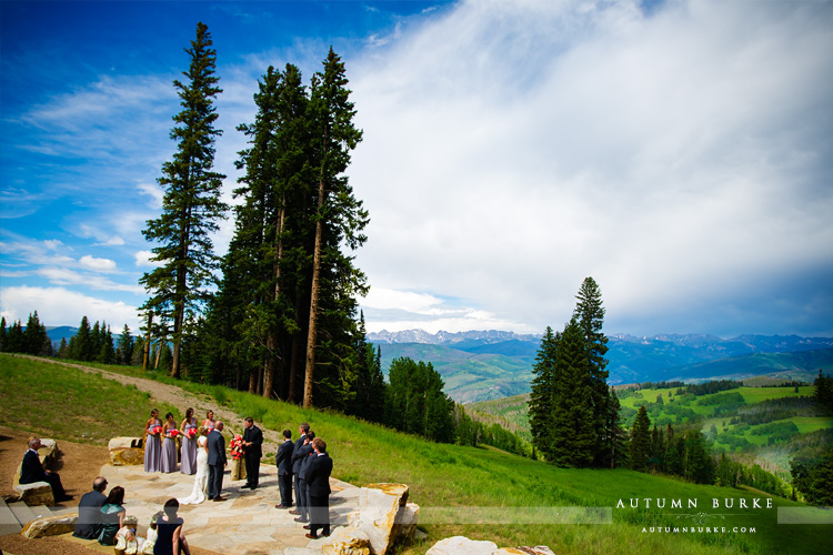 beaver creek wedding deck colorado mountain ceremony vows