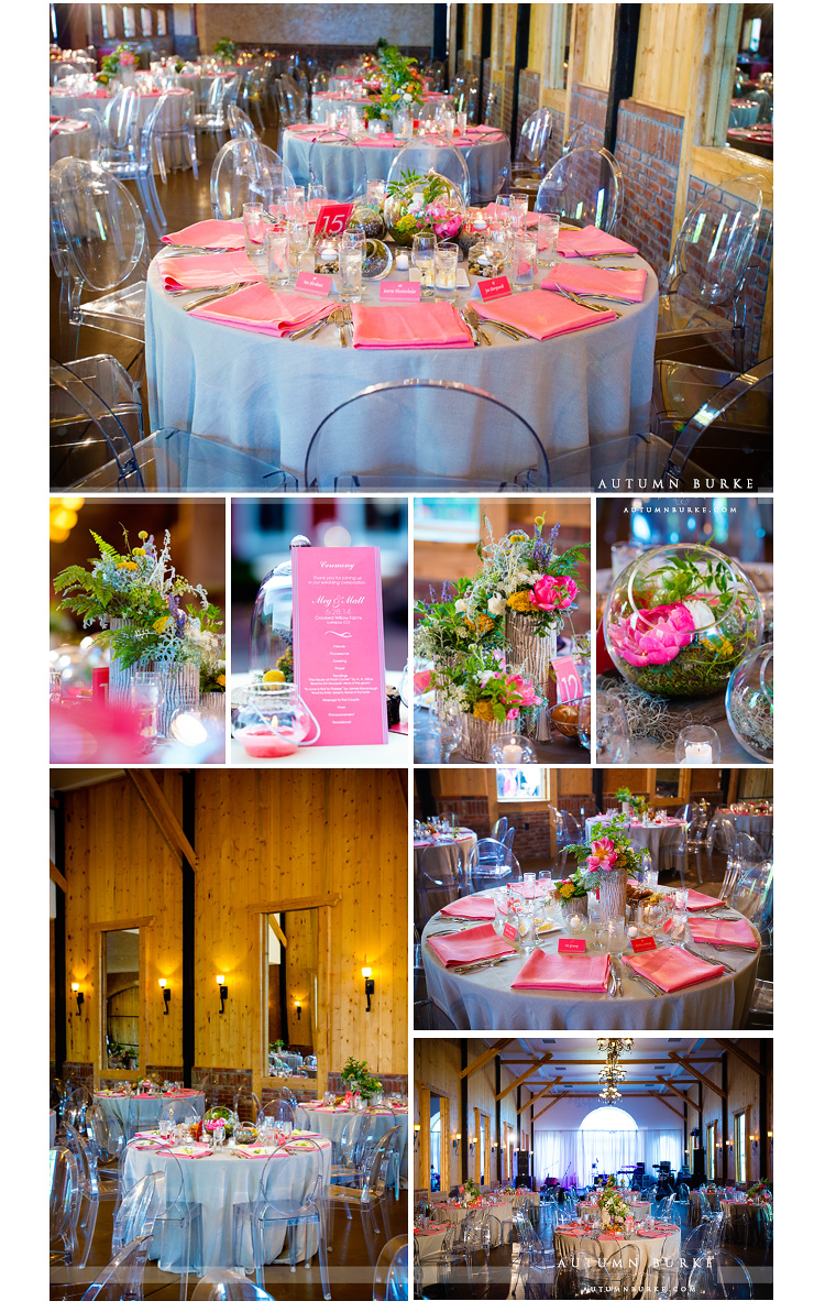 crooked willow farms wedding details decor romantic elegant pink colorado