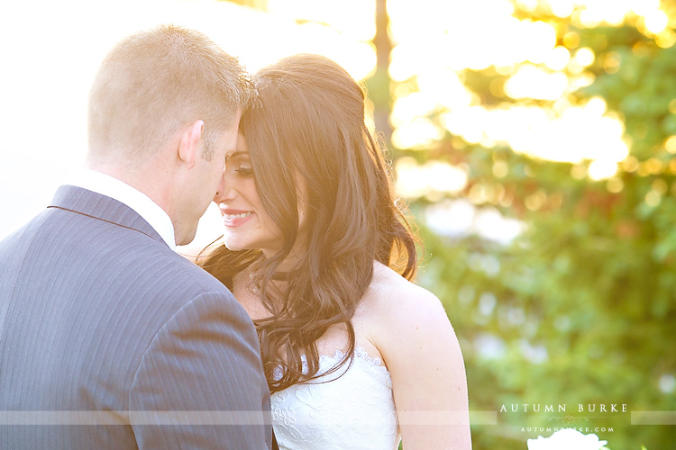 aspen wedding deck ceremony colorado mountain wedding bride and groom little nell