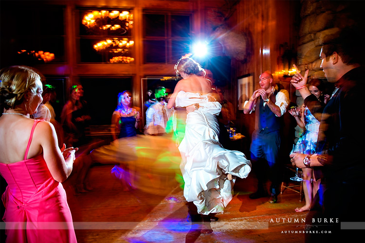 beaver creek saddle ridge wedding reception dance floor colorado mountain