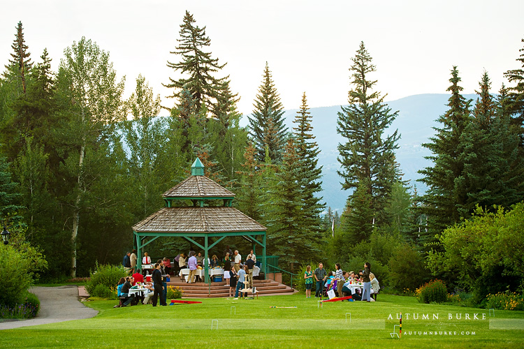 beaver creek wedding rehearsal picnic dinner colorado park