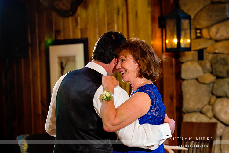 beaver creek wedding saddle ridge reception mother son parent dance colorado