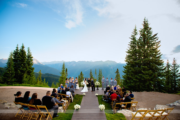 little nell aspen colorado wedding deck ceremony