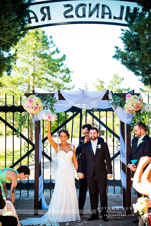 highlands ranch mansion colorado wedding ceremony just married