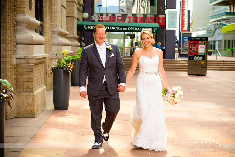 seawell ballroom wedding bride and groom first look atrium dcpa