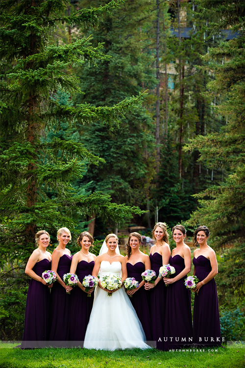 vail mountain bride donovan pavilion wedding bride and bridesmaids