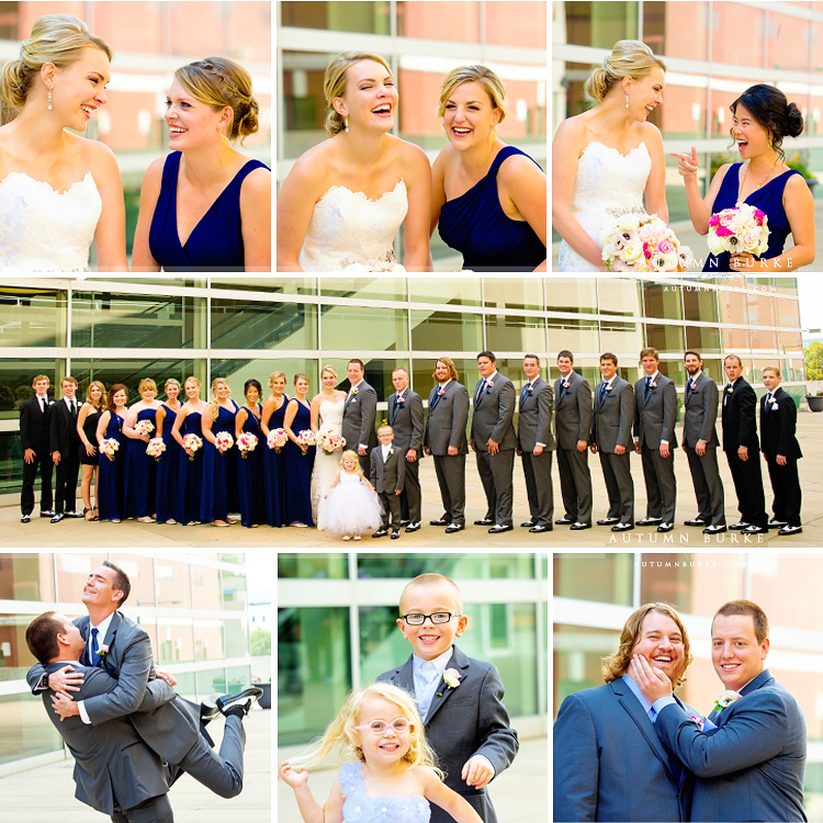 wedding party denver colorado wedding seawell ballroom dcpa