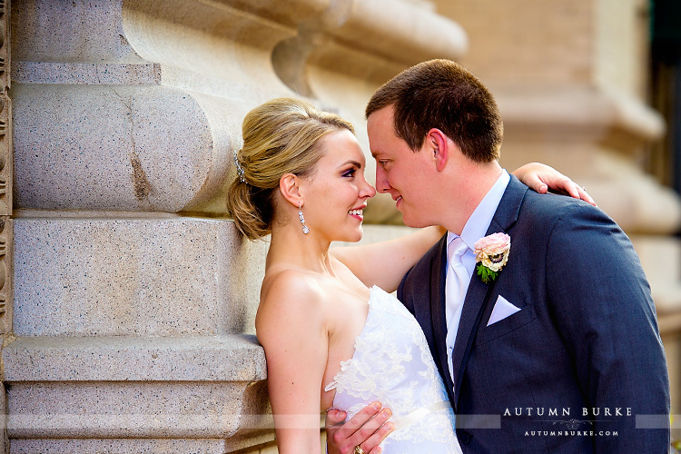 bride and groom portrait dcpa seawell ballroom wedding first look atrium