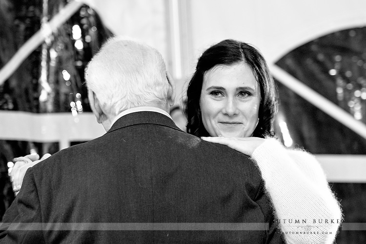 father daughter dance colorado mountain wedding ski tip lodge keystone reception