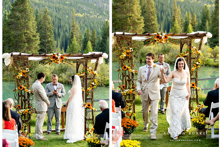 keystone colorado mountain wedding ski tip lodge ceremony married