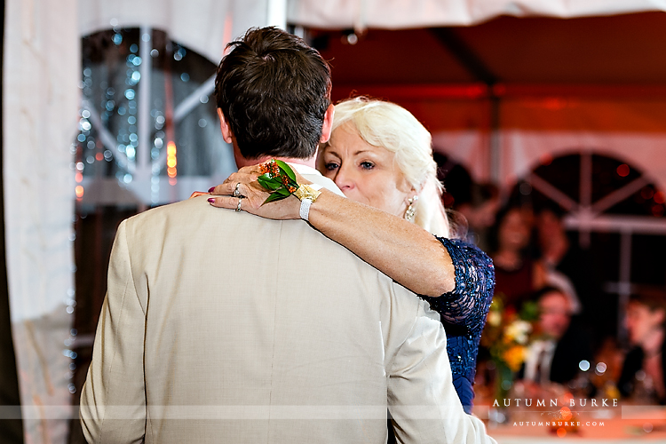 keystone colorado mountain wedding ski tip lodge mother son mom groom reception