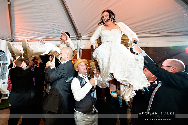 keystone colorado mountain wedding ski tip lodge reception dance hora