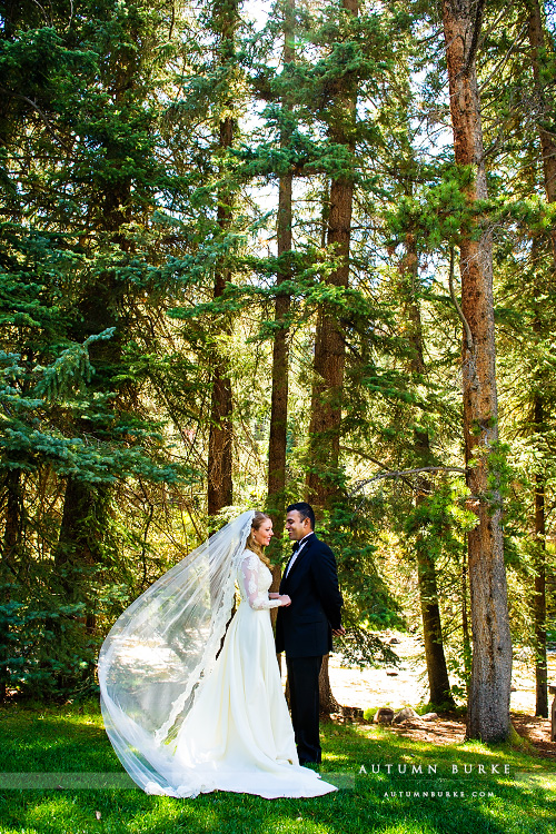 vail colorado mountain wedding first look bride and groom four seasons vail chapel