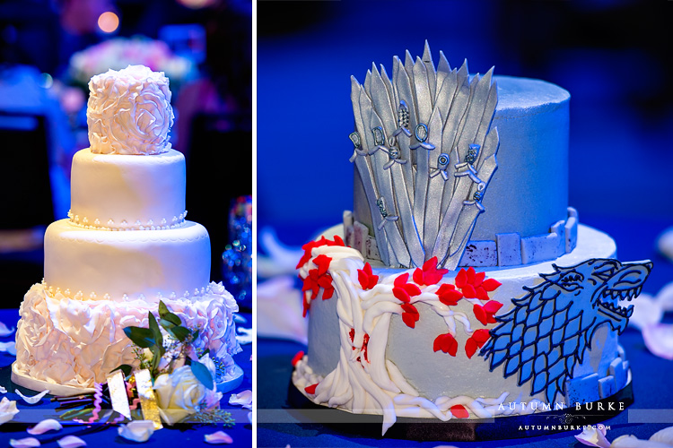 wedding cake seawell ballroom dcpa denver colorado
