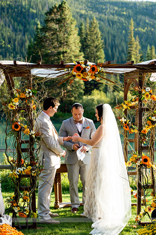 wedding ceremony colorado mountain keystone ski tip lodge