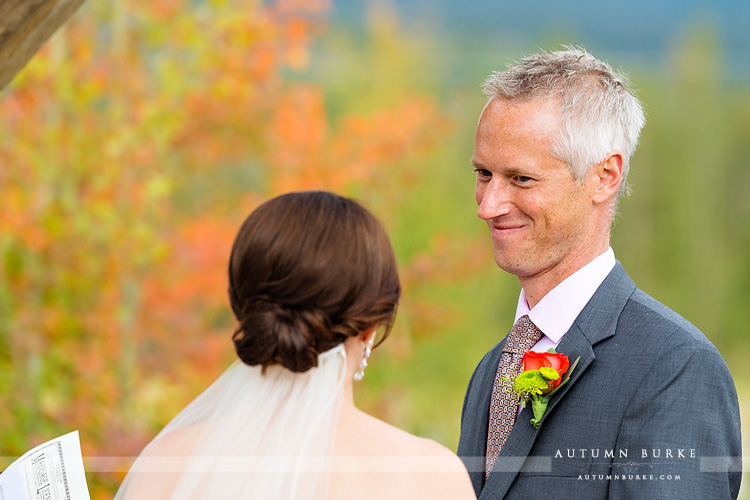 wedding vows devils thumb ranch colorado mountain ceremony