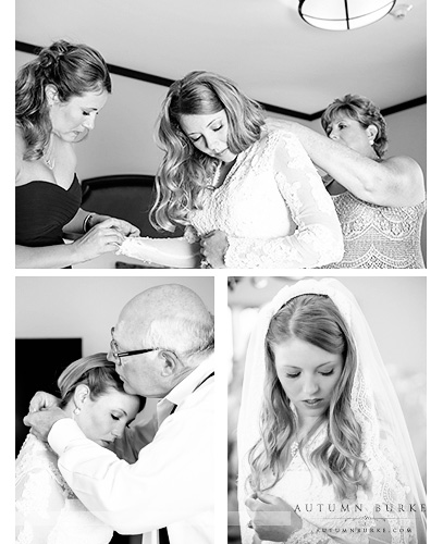 bridal prep dress four seasons vail wedding bw