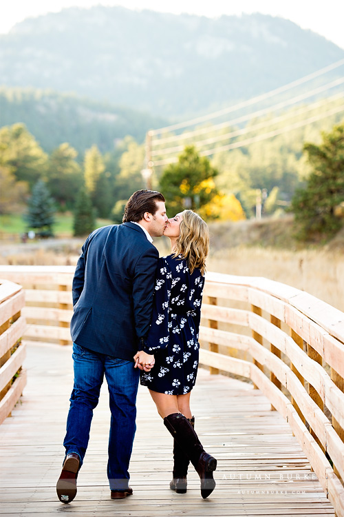 colorado mountain engagement session evergreen lake