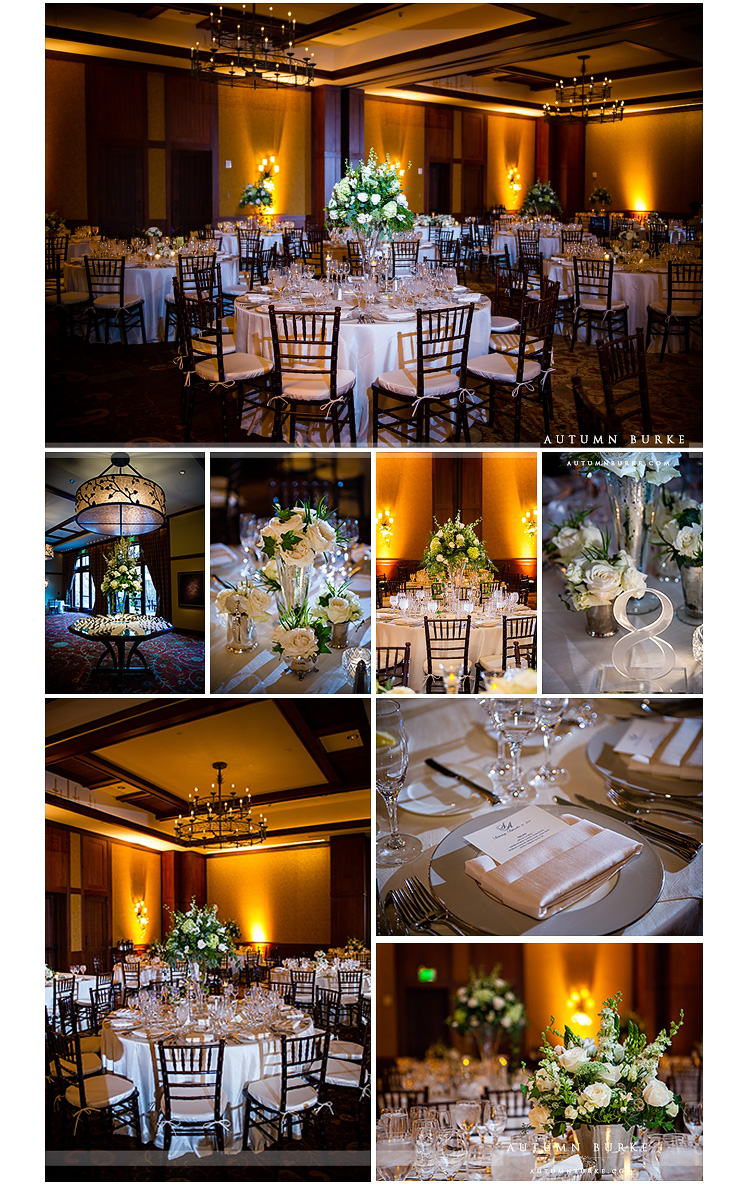 four seasons vail wedding details and decor ballroom romantic elegant